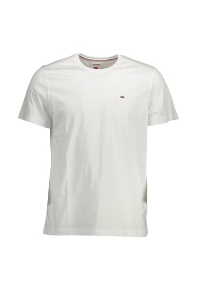 Tommy Jeans Мъжка тениска, с мини лого, стандартна кройка, бяла
