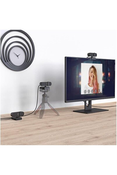 Hama 139991 كاميرا ويب للكمبيوتر الشخصي C-400 بدقة 1080 بكسل، لون أسود، مع منفذ HDMI