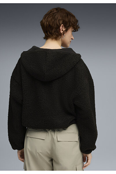 Puma Základní oblečení - Dámská oversized polar fleecová mikina s kapucí