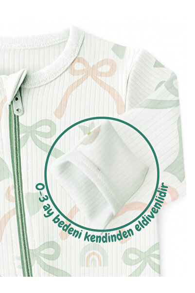 Mama Yoyo Baby&Kids Organic Interlock Jumpsuit - Bow Patterned