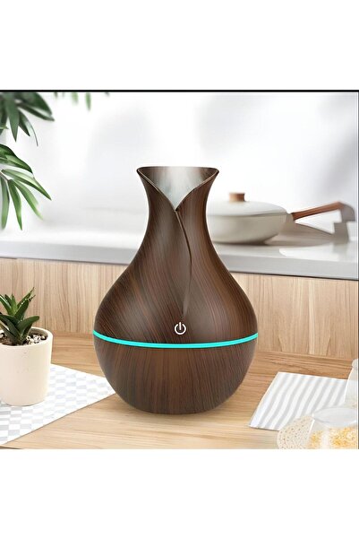 aetcr Ultrasonik Hava Nemlendirici Buhar Makinesi 200 Ml 7 Renk Led Işıklı Va...