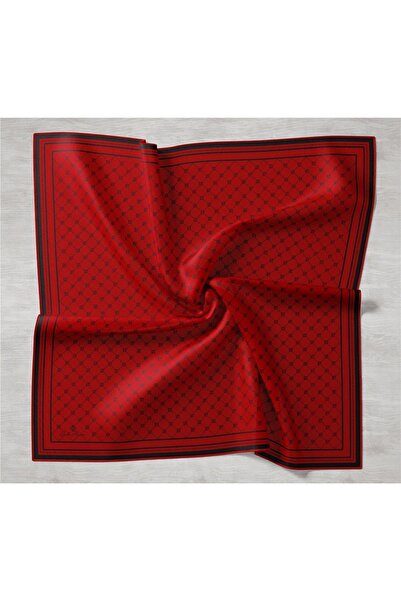 Silk Home Burgundy, Black Mixed Pattern Tivil Silk Scarf Ist 11393 - 11