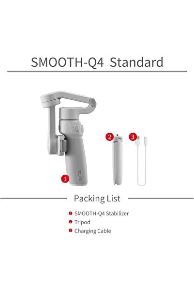 ZHIYUN Smooth Q4 3-Axis Smartphone Gimbal Stabilizer with Built-in Extension Rod