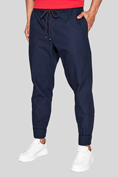 BOSS Erkek Elastik Paçalı Jogger Spor Pantolon Lacivert
