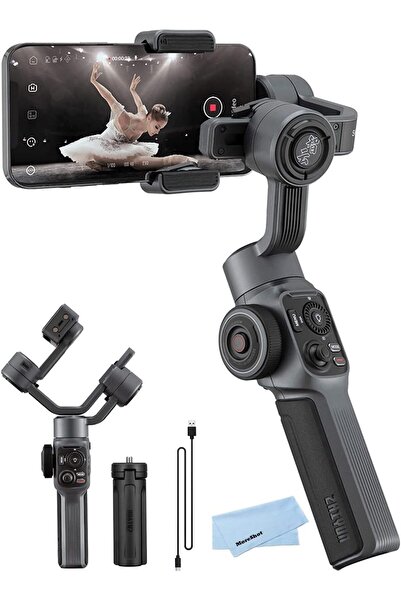 ZHIYUN Smooth 5 Gimbal Stabilizer for Smartphone Android Cell Phone 3-Axis Handheld Gimble for iPhon