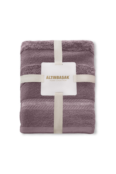 Altınbaşak Nila Cotton Combed Cotton 2-Piece Hand Towel Set 50 X 90 Plum