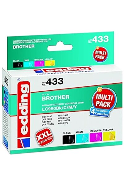 Edding multicolor ink cartridge set, 4 pieces