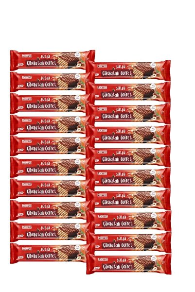 Harras Sütlü Çikolatalı Gofret Fındık Püreli Çıtır Atıştırmalık 20 Adet x 30 GR