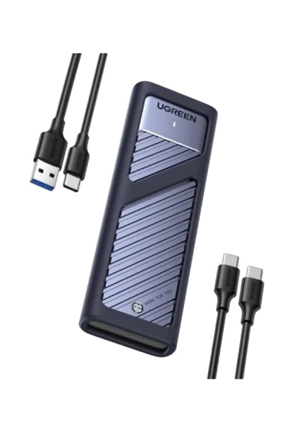 Ugreen 90408 CM559 M.2 SATA NVMe SSD USB 3.2 Gen2 UASP Trim M Desteği 10GB/s PCIe M-Key M+B Key