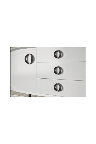 Urban Mâner de mobilă Praga Negru mat + Auriu lucios