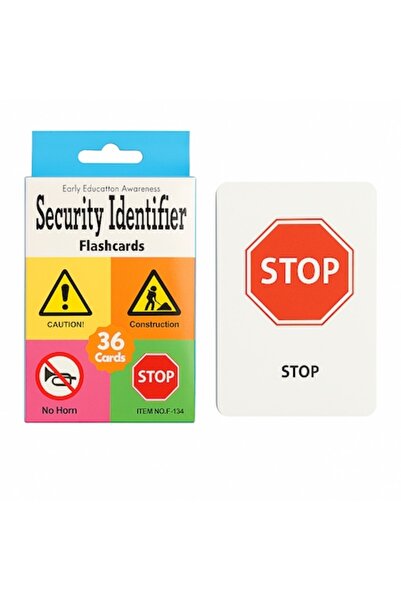 OEM Set 36 de cărți educaționale cu semne rutiere, învățarea limbii engleze, ...