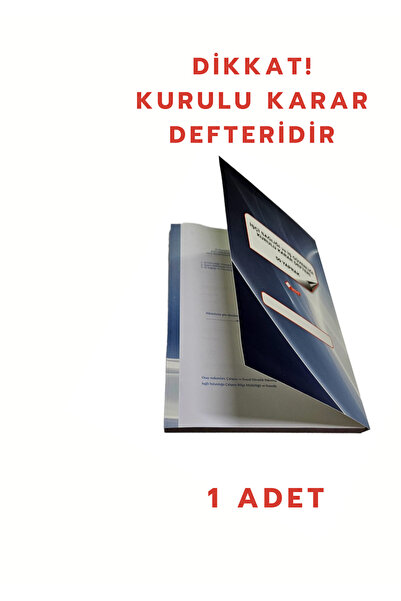 UYSAL İşçi Sağlığı Ve İş Güvenliği Kurulu Karar Defteri 3 Nüsha 50 Yp. (1-50)...