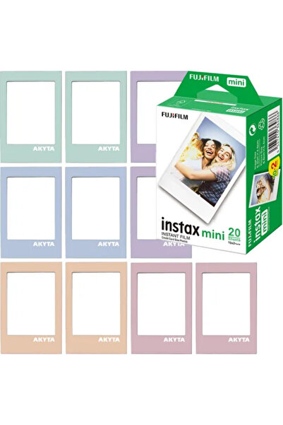 Fujifilm Film Instax mini 2x10 buc 54x86mm cu 10 rame magnetice