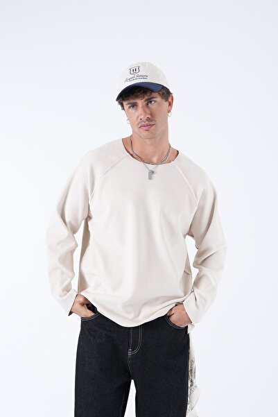 TÜZeMEN Dirty Stitched Washable Oversize Sweatshirt