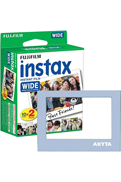 Fujifilm Instax Wide 2x10 + Rame magnetice albastre