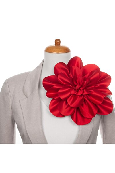 lemidor Büyük Boy Kumaş Çiçek Broş