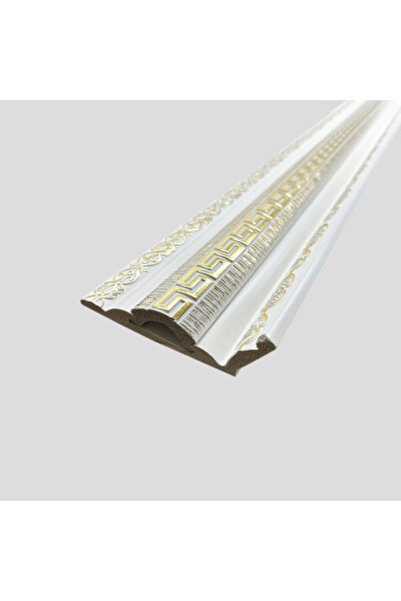 MallDeco Cornișă decorativă aurie, model de lux, 120 mm