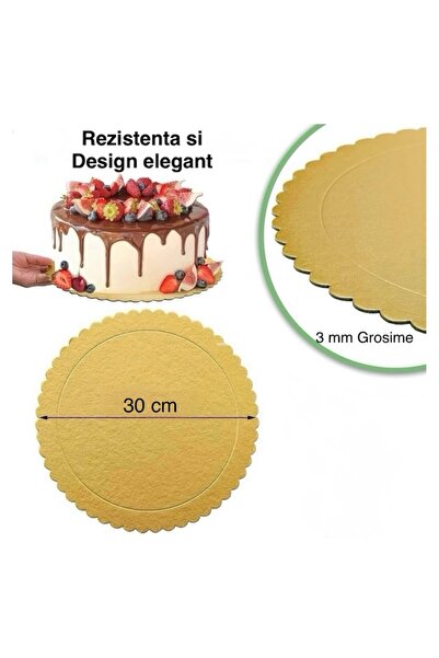 OEM Set of 3 cake stands, Strong and Durable Cardboard, Reusable and Waterproof, 30