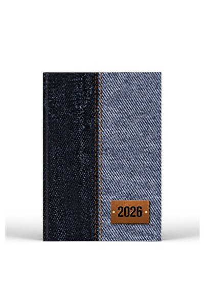 Libra Agenda zilnică A5 datată 2026, copertă design Denim