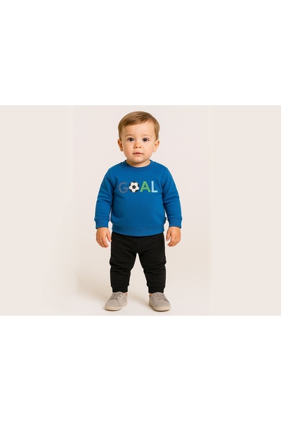 Atabay Kids طقم للأطفال الذكور مع طباعة هدف، مقاس 6/18 شهر