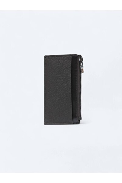 Kip Brown Calfskin Leather Card Holder