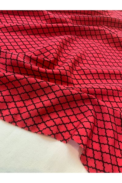 Yiğit Kumaş Patterned Thin Crepe Fabric