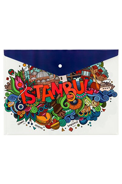 Bigpoint Snap File Folder A4 Istanbul Patterned X 12 Pieces