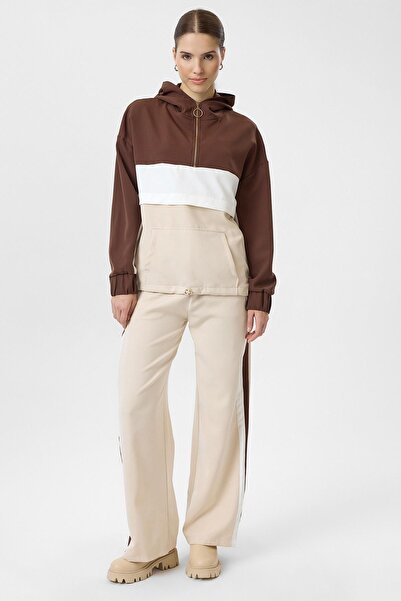 TIFFANY&TOMATO Üç Renkli Cepli Atlas Eşofman Altı