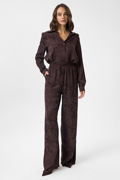 TIFFANY&TOMATO Desenli Saten Pantolon