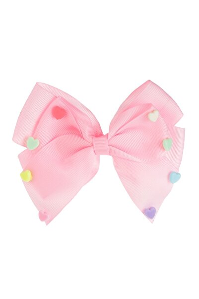 OEM Clama Par Fundita 3D Roz cu Inimi Multicolore pentru Copii 13cm