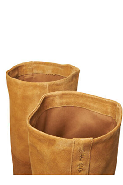 NAKED WOLFE Γυναικείες Μπότες καφέ NAKED WOLFE-KIND COW SUEDE CAMEL