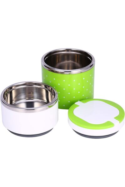 ERGENÇLERZÜCCACİYE 2-Layer Steel Luxury Food Thermos with Handle