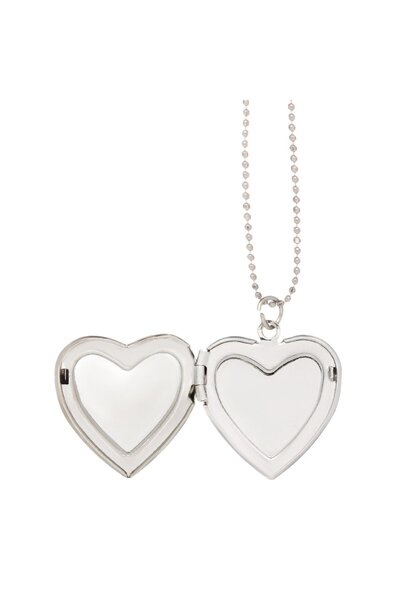 OEM Colier Lant de Culoare Argintie cu Inima Tie Dye pentru Copii