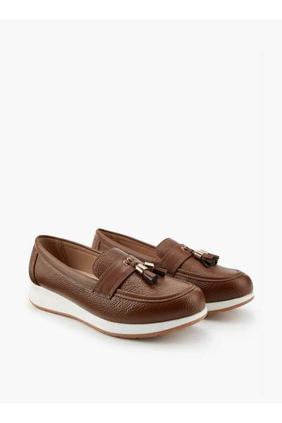 Flora Bella by Shoexpress Women's Tassel Accent Slip-On Loafers