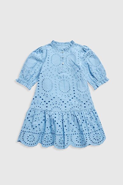 MOTHERCARE Blue Broderie Dress