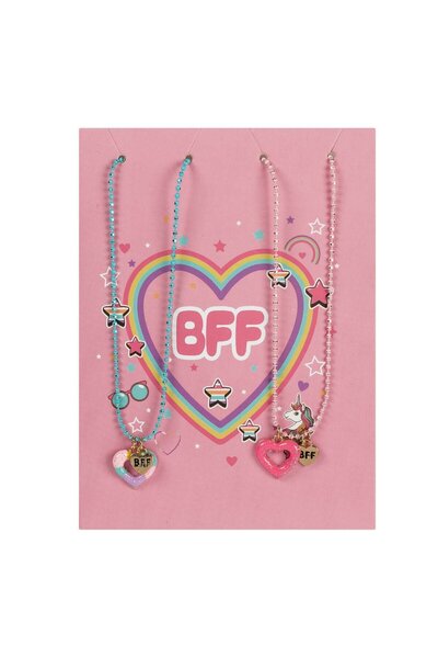 OEM BFF Heart Necklace for Kids - 2pcs