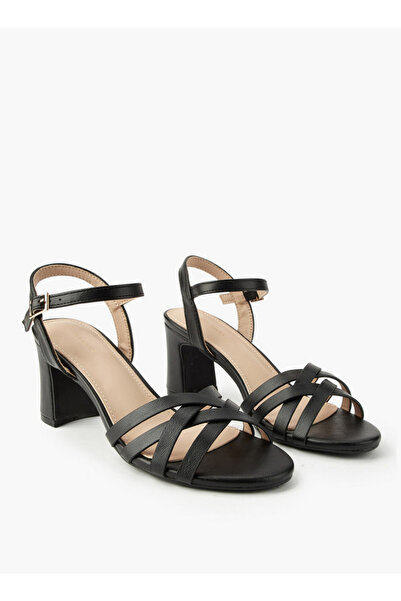 Flora Bella by Shoexpress Women's Block Heel Cross Strap Sandals
