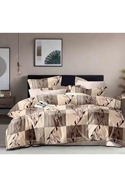LOCK Checkered Floral Bedding Set - Elegant Pattern, Soft & Comfortable，6-Piece Set
