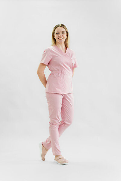 Masstex MEDICAL KIMONO IULIA - POWDER PINK