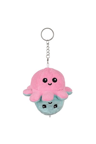 OEM Reversible Octopus Plush Keychain Pink Green Ø12cm
