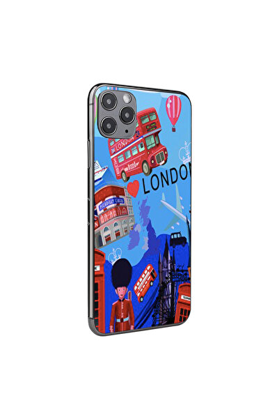 Optim Solution Folie Skin Spate pentru Apple iPhone 14 Pro, London Design, Hi...