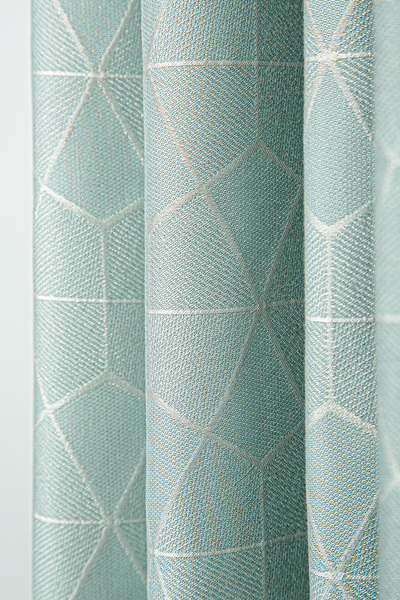 Premier Home Riki Ringed Background Curtain Mint Green 140X250