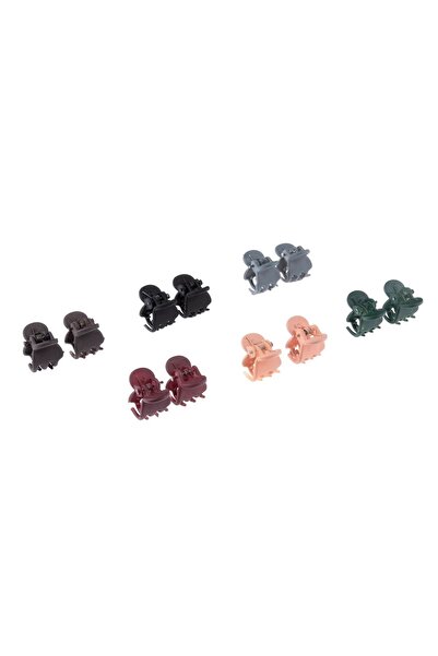 OEM Clame de Par Nuante Maro Mate pentru Femei 1.5cm - 12buc