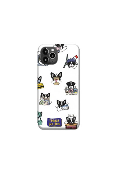 Optim Solution Folie Skin Spate pentru Apple Iphone 11 Pro, Bulldog Design, High Grip, Multicolor