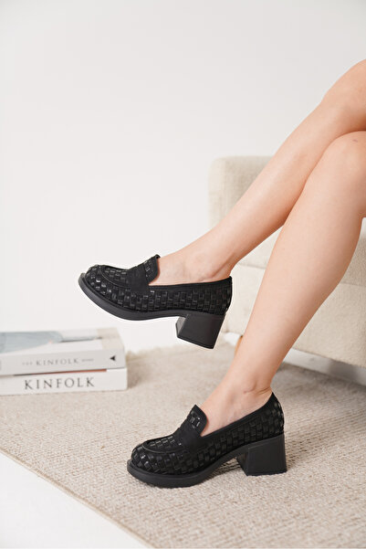 Cananın Pabuçları NEW 81-07 KALIN TOPUKLU LOAFER