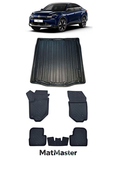 MatMaster Citroen C4X 2026 Model 5D Premium Ekstra Havuzlu Paspas Ve Bagaj Ha...