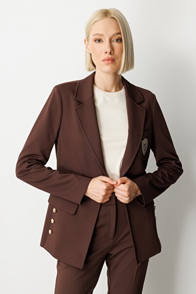 Ekol Cebi Embroidered Ornamental Button Jacket