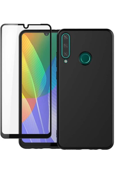 Magic Προστατευτικό οθόνης Magic, συμβατό με Huawei Y6p, σκληρυμένο γυαλί, μαύρο/διαφανές