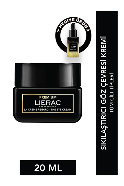 Lierac PREMIUM The Eye Cream 20 ml – Yaşlanma Karşıtı Işıltı Veren Göz Kremi (13 Ml Serum Hediyeli)