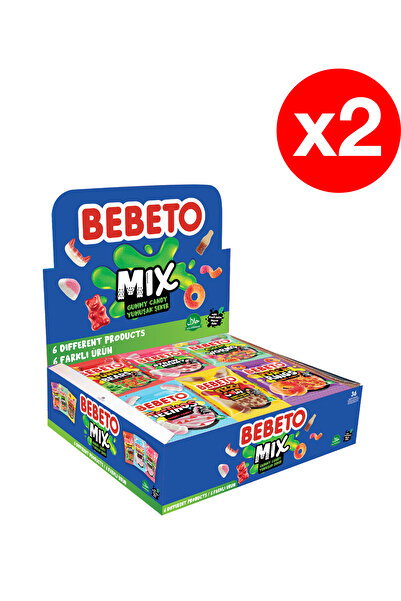 BEBETO – Μείγμα για ζελέ – 18g x 36 τεμάχια x 2 κουτιά